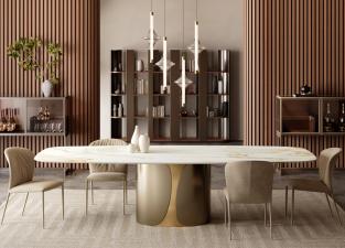 Bontempi Talos Barrel Top Dining Table
