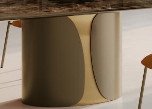 Bontempi Talos Barrel Top Dining Table