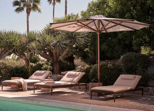 Tribu Eclipse Garden Parasol in Wood