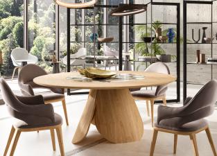 Ozzio Veliero Round Dining Table