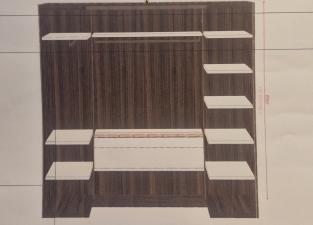Caccaro Camerino Glass Door Walk In Wardrobe - Single Door - Clearance