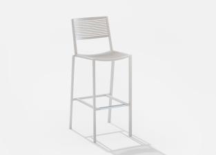 Easy Bar Stool - 2 x White In Stock - Immediate Delivery