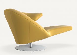 Leolux Parabolica Armchair In Mimosa Leather - In Stock