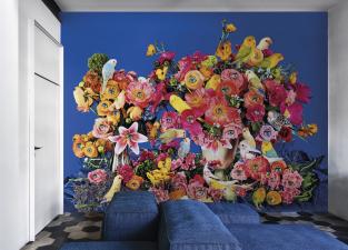 London Art Bird Watching Wallpaper