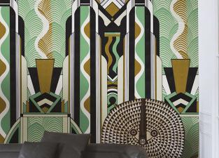 London Art Deco Jungle Wallpaper