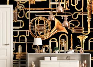 London Art Donald Trumpet Wallpaper