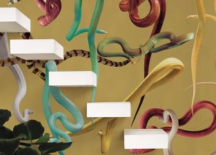 London Art Snakes Storm Wallpaper