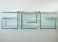 Tonelli Alfabeta Pair of Glass Wall Shelves