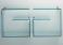 Tonelli Alfabeta Pair of Glass Wall Shelves