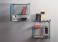 Tonelli Alfabeta Pair of Glass Wall Shelves