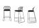Saba New York Soleil Garden Bar Stool