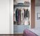 Offset Sliding Door Wardrobe With Glass Insert